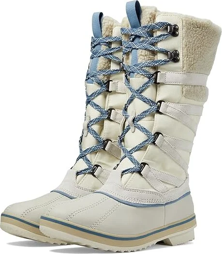 L.L.Bean Rangeley Pac Boot Tall Water Resistant Insulated Women's Boots Icicle White/Slate : 8 B - Medium, Leather/Rubber