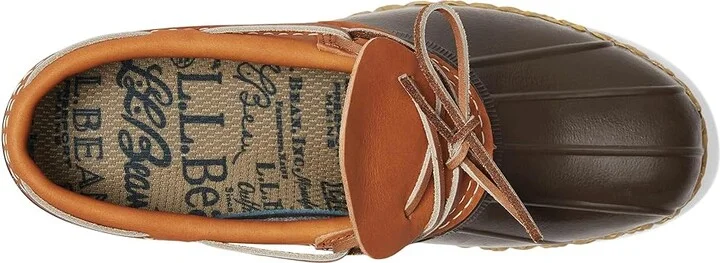 L.L.Bean Rubber Moc Men's Rain Boots Tan/Bean Boot Brown/Gum : 9 D - Medium, Leather/Rubber - Image 2