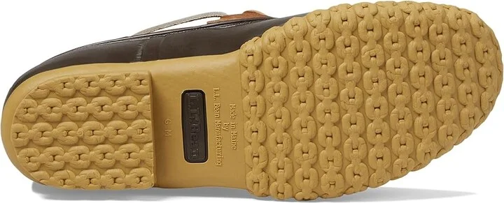 L.L.Bean Rubber Moc Men's Rain Boots Tan/Bean Boot Brown/Gum : 9 D - Medium, Leather/Rubber - Image 3