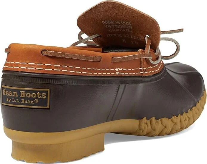 L.L.Bean Rubber Moc Men's Rain Boots Tan/Bean Boot Brown/Gum : 9 D - Medium, Leather/Rubber - Image 4