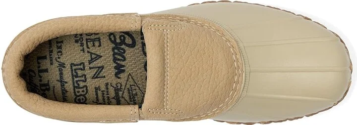 L.L.Bean Rubber Moc Slip On Women's Rain Boots Light Khaki/Light Khaki/Toasted Coconut : 9 B - Medium, Leather - Image 2