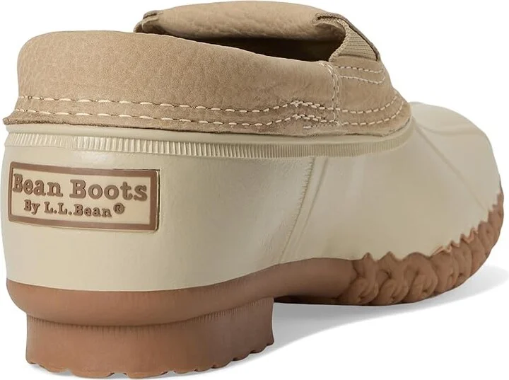 L.L.Bean Rubber Moc Slip On Women's Rain Boots Light Khaki/Light Khaki/Toasted Coconut : 9 B - Medium, Leather - Image 4