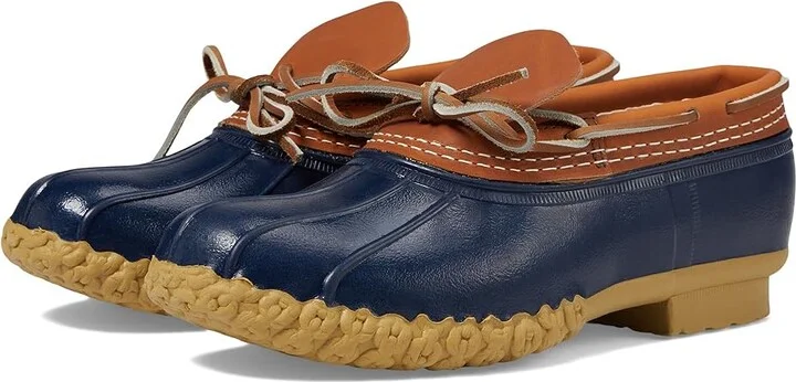 L.L.Bean Rubber Moc Women's Racing Boots Tan/Bright Navy/Gum : 10 B - Medium