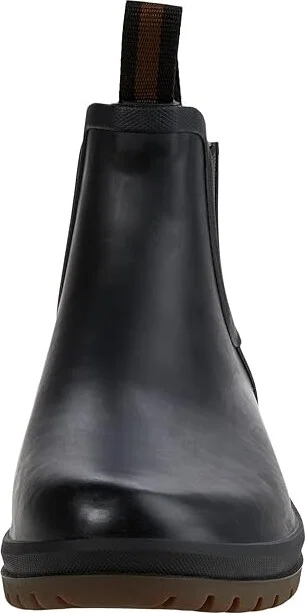 L.L.Bean Rugged Wellie Chelsea Boot Women's Shoes Black/Dark Gum : 6 B - Medium, Rubber - Image 5
