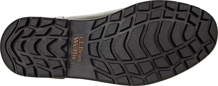 L.L.Bean Rugged Wellie Chelsea Boot Women's Shoes Black/Dark Gum : 6 B - Medium, Rubber - Image 8