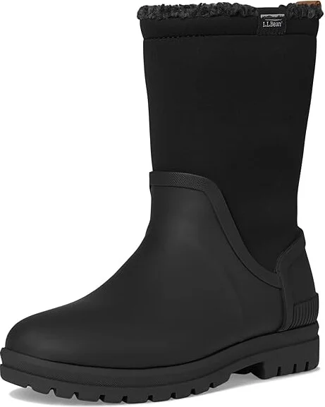 L.L.Bean Rugged Winter Wellie Boot Women's Rain Boots Carbon Navy : 10 B - Medium, Rubber - Image 11