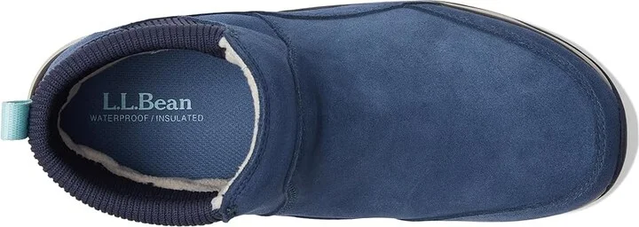 L.L.Bean Snow Sneaker 5 Ankle Boot Water Resistant Insulated Pull-On Women's Boots Bright Mariner/Classic Navy : 9 B - Medium - Image 2