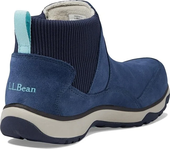 L.L.Bean Snow Sneaker 5 Ankle Boot Water Resistant Insulated Pull-On Women's Boots Bright Mariner/Classic Navy : 9 B - Medium - Image 4