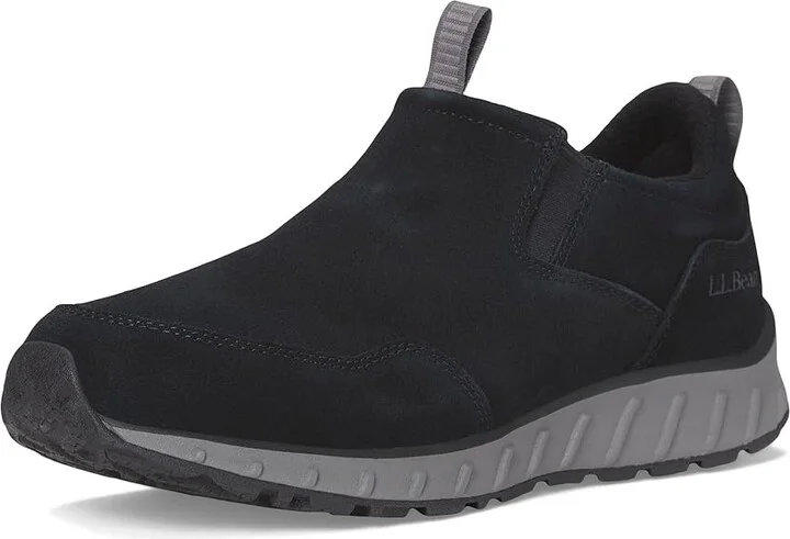 L.L.Bean Snow Sneaker 5 Low Waterproof Insulated Slip-On Men's Shoes Black/Black : 7.5 D - Medium, Suede - Image 5