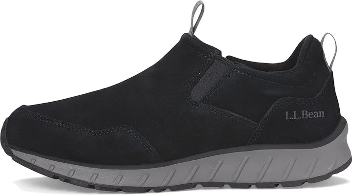 L.L.Bean Snow Sneaker 5 Low Waterproof Insulated Slip-On Men's Shoes Black/Black : 7.5 D - Medium, Suede - Image 6