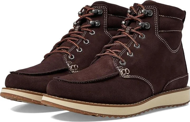 L.L.Bean Stonington Boot Moc Toe Suede Men's Boots Deepest Brown : 7.5 D - Medium, Synthetic