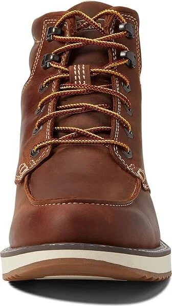 L.L.Bean Stonington Boots Moc Toe Men's Shoes Dark Oakwood : 7 D - Medium, Leather - Image 2