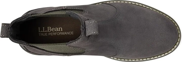 L.L.Bean Stonington Chelsea Boot Suede Women's Boots Graphite : 11 B - Medium, Rubber/Suede - Image 2