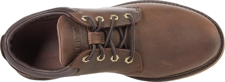 L.L.Bean Stonington Oxford Shoes Plain Toe Men's Shoes Deepest Brown : 10.5 EE - Wide, Leather - Image 2