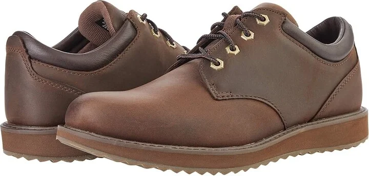 L.L.Bean Stonington Oxford Shoes Plain Toe Men's Shoes Deepest Brown : 10.5 EE - Wide, Leather