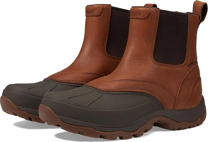 L.L.Bean Storm Chaser Chelsea Boot Men's Boots Oakwood : 7 D - Medium, Leather/Synthetic