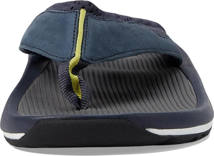 L.L.Bean Swift River Flip-Flop Sandal Sport Men's Shoes Carbon Navy : 7 D - Medium, Leather - Image 2