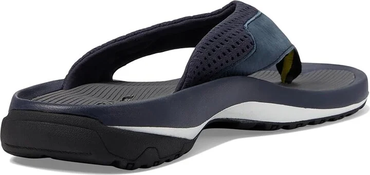L.L.Bean Swift River Flip-Flop Sandal Sport Men's Shoes Carbon Navy : 7 D - Medium, Leather - Image 4