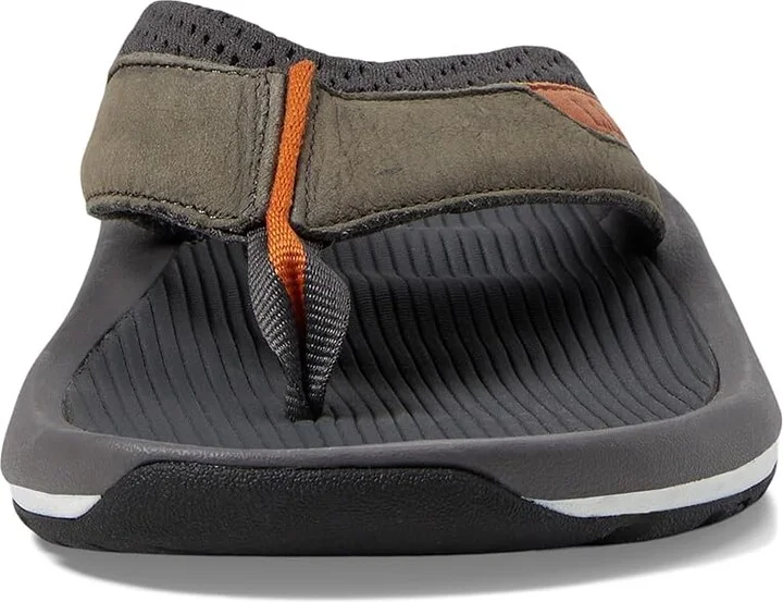 L.L.Bean Swift River Flip-Flop Sandal Sport Men's Shoes Carbon Navy : 7 D - Medium, Leather - Image 6