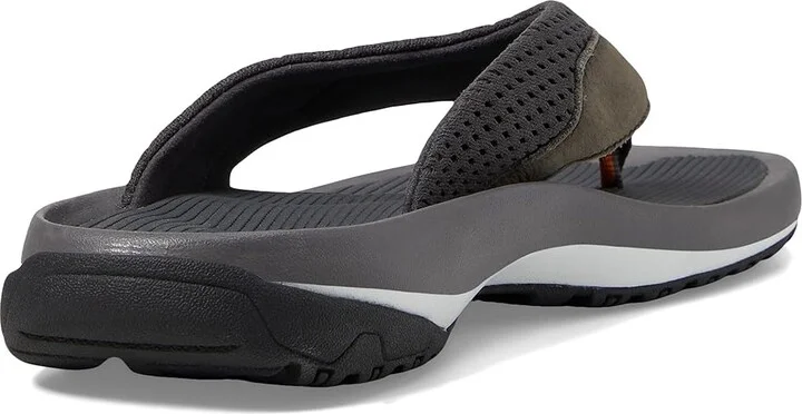 L.L.Bean Swift River Flip-Flop Sandal Sport Men's Shoes Carbon Navy : 7 D - Medium, Leather - Image 8