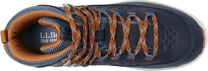 L.L.Bean Trailfinder Waterproof Hiker Mid Men's Shoes Carbon Navy : 7.5 D - Medium, Leather/Rubber - Image 2