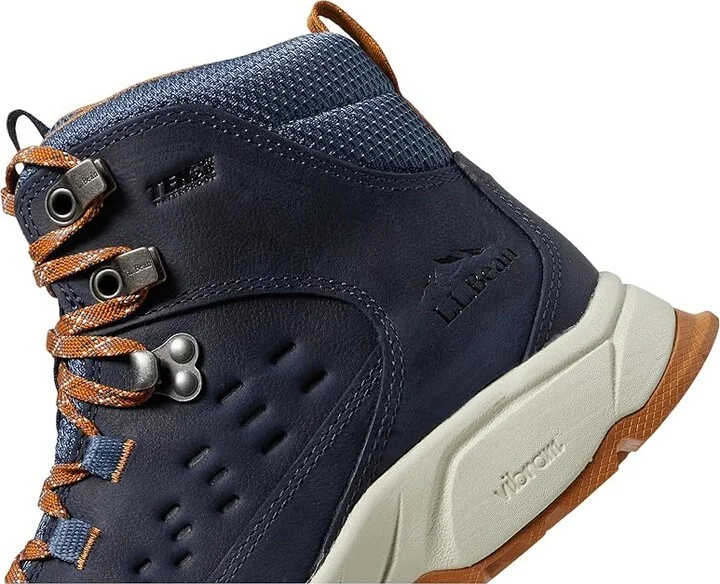 L.L.Bean Trailfinder Waterproof Hiker Mid Men's Shoes Carbon Navy : 7.5 D - Medium, Leather/Rubber - Image 4