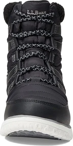 L.L.Bean Ultralight Boot Quilt Water Resistant Insulated Lace-Up Women's Boots Black/Sea Salt : 10 B - Medium, Textile - Image 2