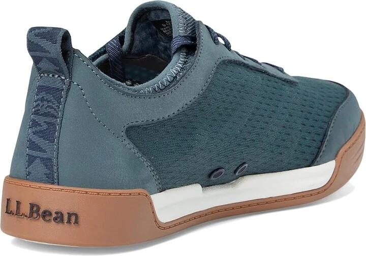 L.L.Bean Vacationland Sneaker Lace Men's Lace-up Boots Rangeley Blue : 8 D - Medium, Leather - Image 4
