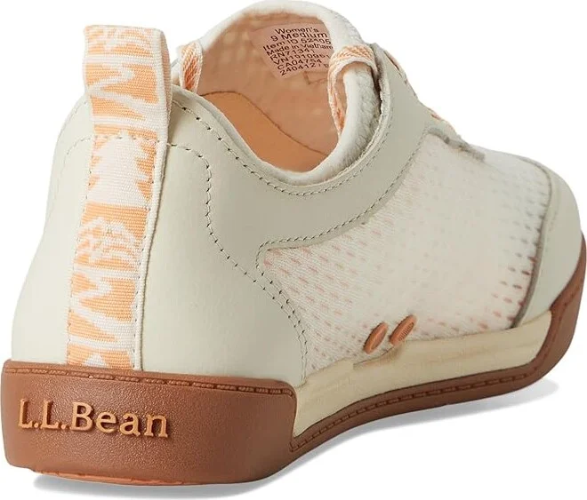 L.L.Bean Vacationland Sneaker Lace Women's Shoes Paperwhite : 8.5 B - Medium, Synthetic - Image 4