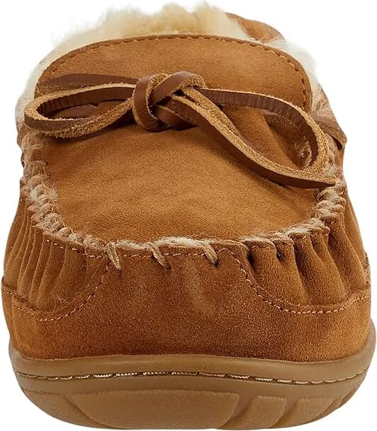 L.L.Bean Wicked Good Camp Moccasins Women's Shoes Brown : 6 B - Medium, Leather - Image 5