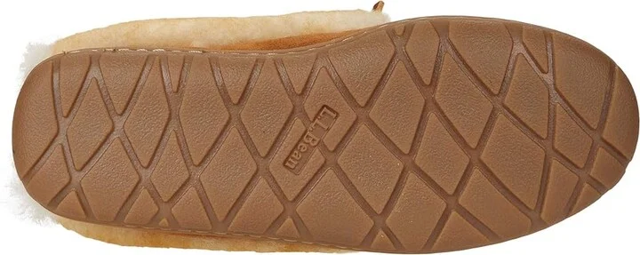 L.L.Bean Wicked Good Moccasins Women's Shoes Brown : 5 B - Medium, Sheepskin - Image 3