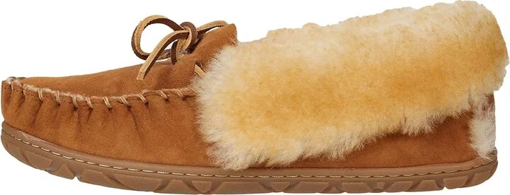 L.L.Bean Wicked Good Moccasins Women's Shoes Brown : 5 B - Medium, Sheepskin - Image 6