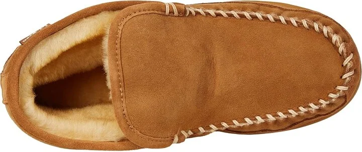 L.L.Bean Wicked Good Slipper Boot Moc Women's Shoes Brown : 9 B - Medium, Leather - Image 2
