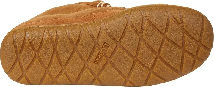 L.L.Bean Wicked Good Slipper Boot Moc Women's Shoes Brown : 9 B - Medium, Leather - Image 3