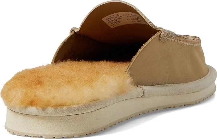 L.L.Bean Wicked Good Slipper Scuff 4 Women's Shoes Sand Dune : 6 B - Medium, Leather - Image 4