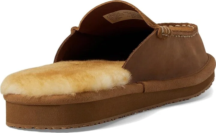 L.L.Bean Wicked Good Slipper Scuff 4 Women's Shoes Sand Dune : 6 B - Medium, Leather - Image 8