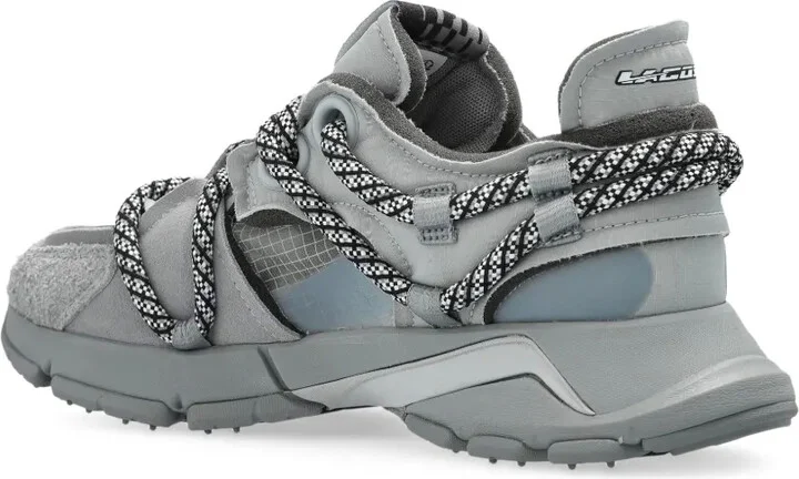 L003 multi-texture lace-up sneakers - Image 3