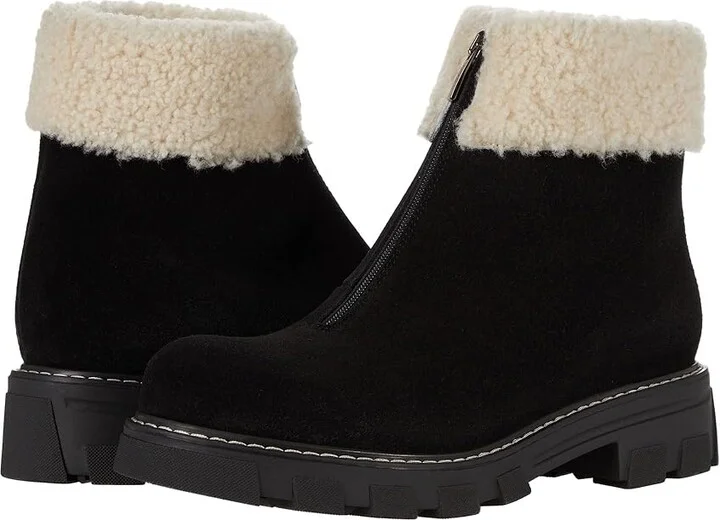 La Canadienne Abba Women's Shoes Black Suede/Shearling : 5 M (B)