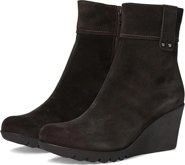 La Canadienne Begonia Women's Boots Brown : 9.5 M (B), Rubber/Suede