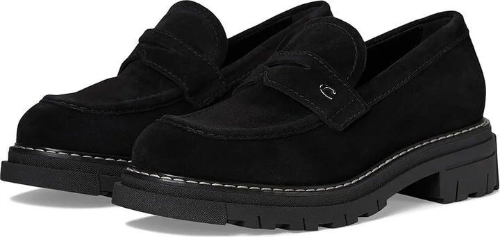 La Canadienne Dillon Women's Flat Shoes Black : 5.5 M (B), Leather/Suede