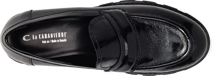 La Canadienne Douglas Women's Shoes Black Crinkle Patent : 5 M (B), Leather - Image 2