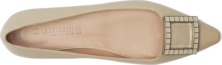 La Canadienne Fleur Women's Flat Shoes Beige : 6 B - Medium, Leather - Image 2