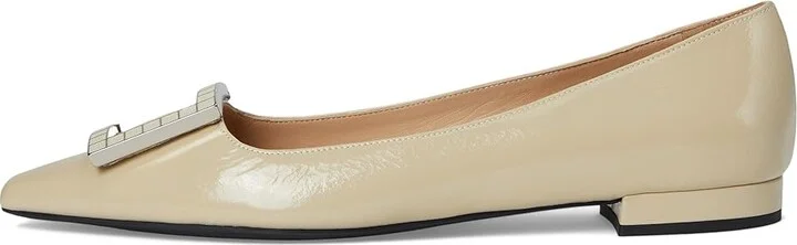 La Canadienne Fleur Women's Flat Shoes Beige : 6 B - Medium, Leather - Image 6