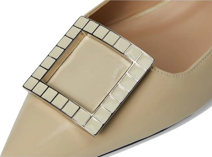 La Canadienne Fleur Women's Flat Shoes Beige : 6 B - Medium, Leather - Image 7