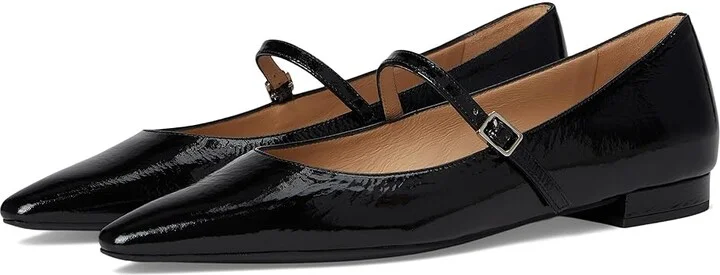 La Canadienne Fritz Women's Flat Shoes Black : 9 B - Medium, Leather