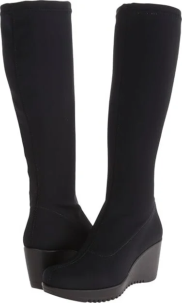 La Canadienne Gaetana Women's Dress Pull-on Boots Black Micro : 7 M (B), Synthetic