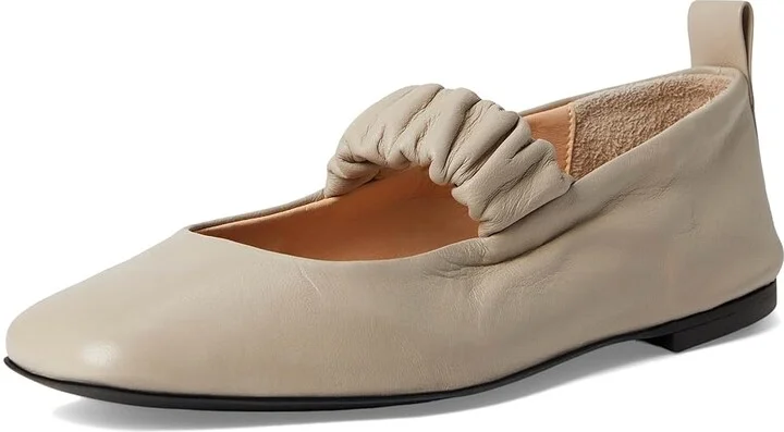 La Canadienne Grey Women's Flat Shoes Beige : 6 M (B), Leather - Image 5