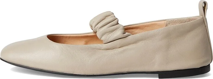La Canadienne Grey Women's Flat Shoes Beige : 6 M (B), Leather - Image 6