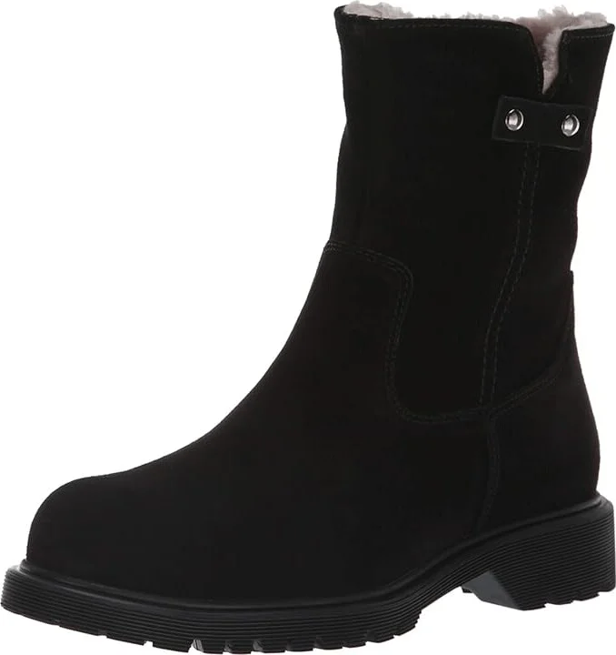 La Canadienne Hunter Women's Boots Black Suede/Shearling Lined : 6 M (B) - Image 2