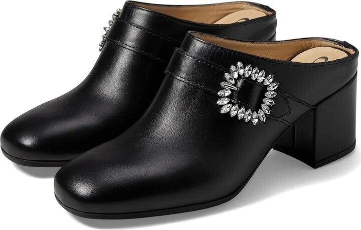 La Canadienne Jocelyn Women's Clog Shoes Black Leather : 6 M (B)